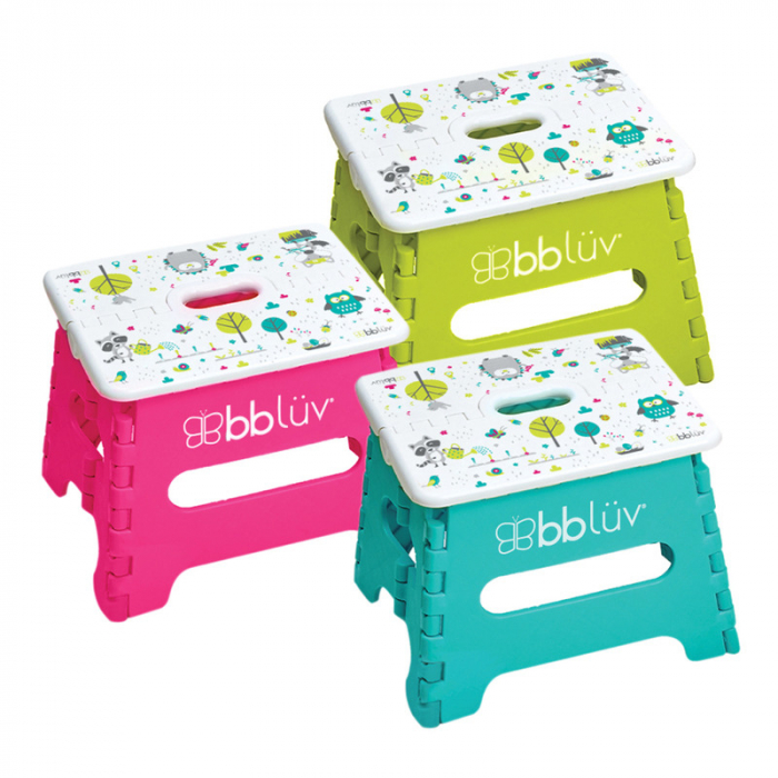 Inaltator de baie pliabil, Step, Practic si usor de transportat, Rezistent pana la 113 Kg, Bbluv, Pink [11]