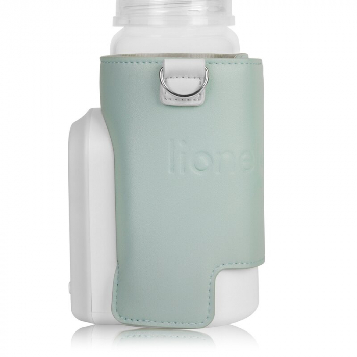 Incalzitor biberoane, Lionelo, ThermUp Go Evo, Portabil, Cu 5 niveluri de incalzire, Cu buton Safety Control, Mentinere caldura pana la 9h, Incarcare USB, Verde [3]