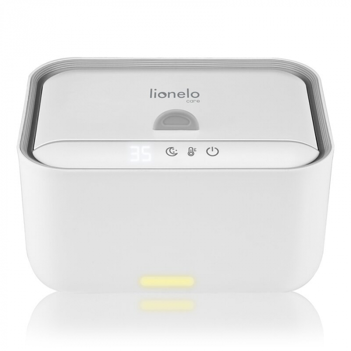 Incalzitor servetele umede, Lionelo, Babybliss, Cu 3 setari de temperatura, Loc suficient pentru un intreg pachet de servetele umede, Panou de control cu ecran tactil, Fara BPA, White [12]