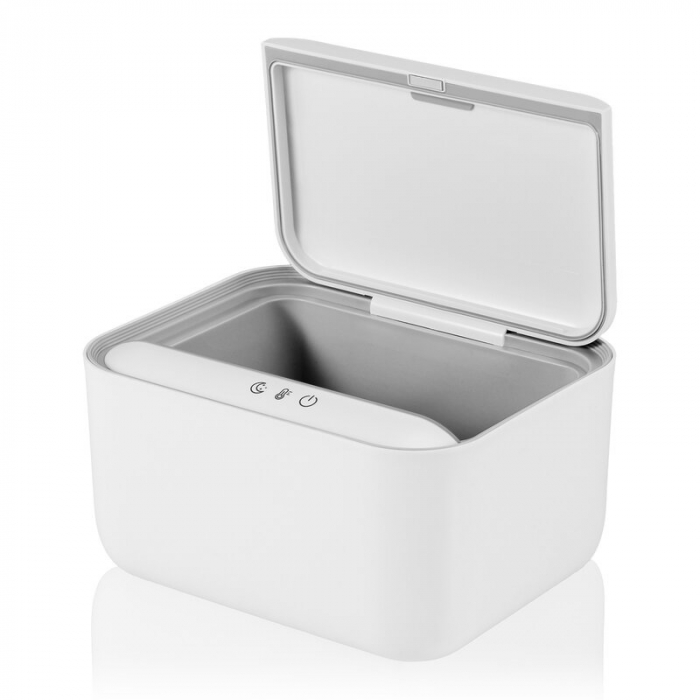 Incalzitor servetele umede, Lionelo, Babybliss, Cu 3 setari de temperatura, Loc suficient pentru un intreg pachet de servetele umede, Panou de control cu ecran tactil, Fara BPA, White [9]