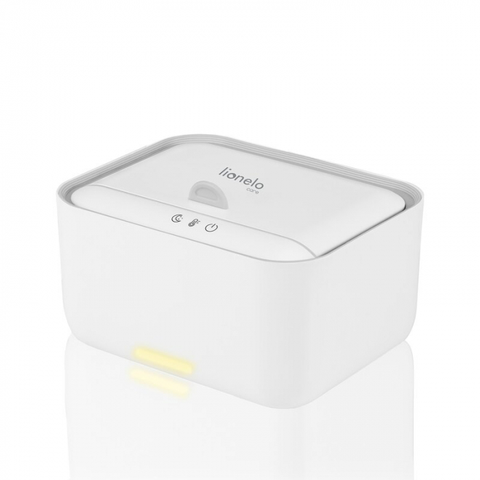 Incalzitor servetele umede, Lionelo, Babybliss, Cu 3 setari de temperatura, Loc suficient pentru un intreg pachet de servetele umede, Panou de control cu ecran tactil, Fara BPA, White [11]