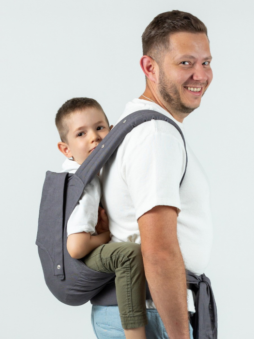 ISARA Quick Half Buckle PRESCHOOLER Graphite Linen [5]