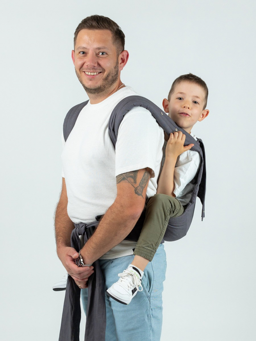 ISARA Quick Half Buckle PRESCHOOLER Graphite Linen [4]