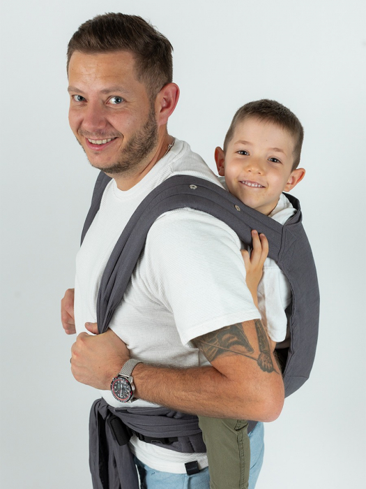 ISARA Quick Half Buckle PRESCHOOLER Graphite Linen [1]