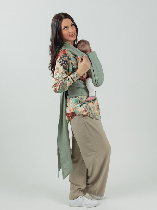 ISARA Quick Half Buckle Sage Green Linen [9]