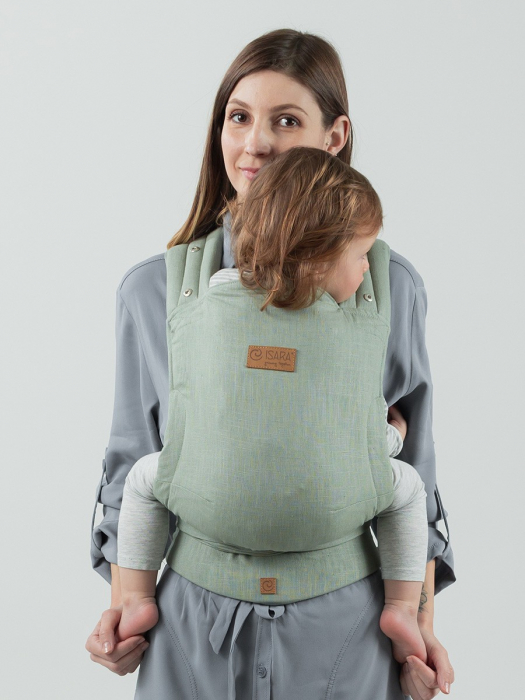 ISARA Quick Half Buckle Sage Green Linen [3]