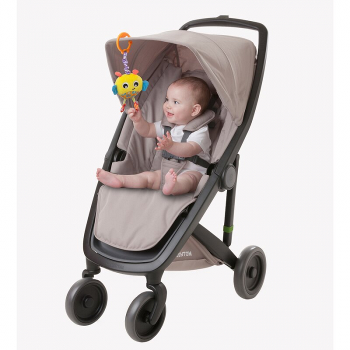 Jucarie cu vibratii pentru carucior, scoica auto si patut, Wiggling Bertie Bee, 23 cm, Playgro [3]