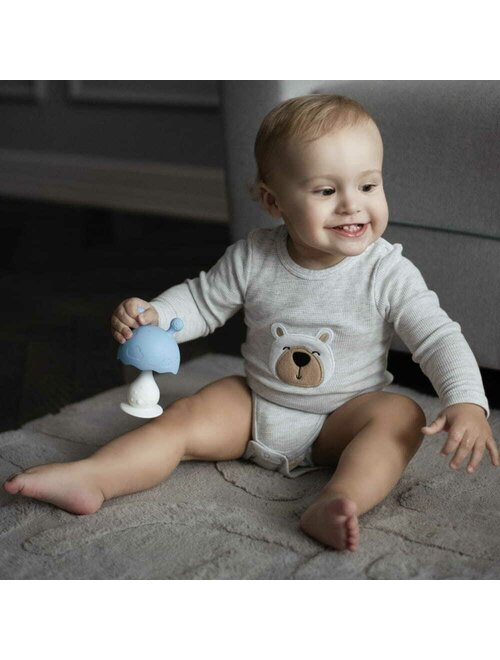 Jucarie de dentitie, Bocioland, Ciupercuta, BPA Free, 0 luni+, Blue [3]