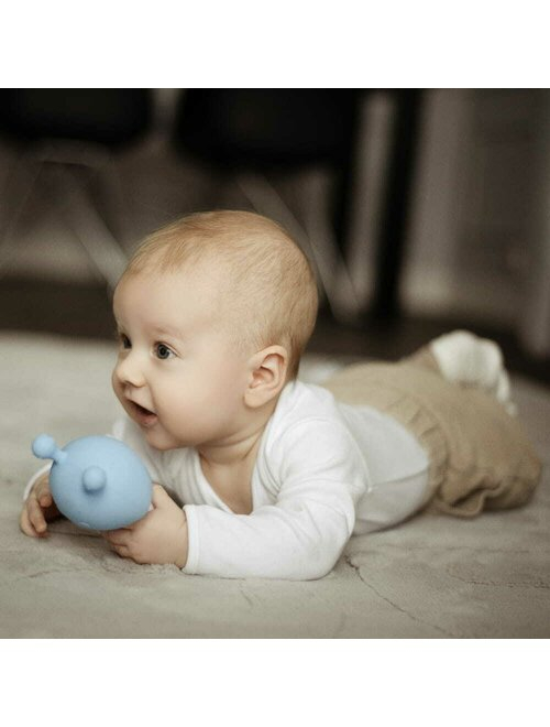 Jucarie de dentitie, Bocioland, Ciupercuta, BPA Free, 0 luni+, Blue [4]