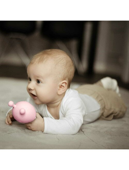 Jucarie de dentitie, Bocioland, Ciupercuta, BPA Free, 0 luni+, Pink [4]