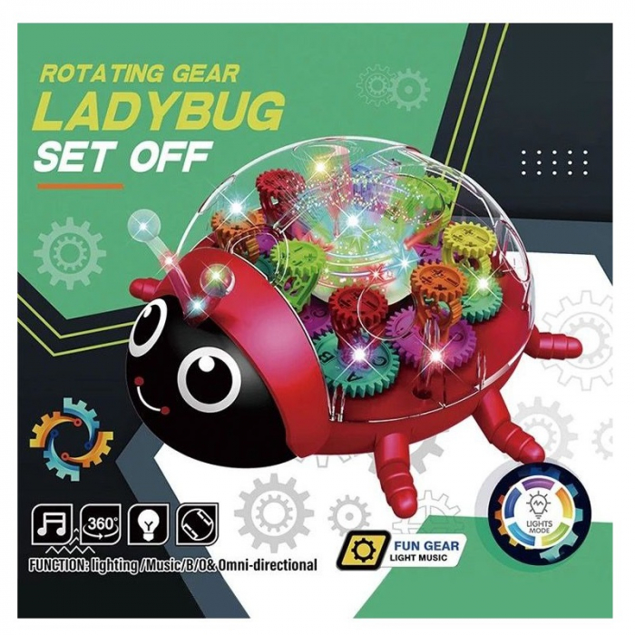 Jucărie interactivă BUBURUZĂ cu proiecție de lumini multicolore si muzica [2]