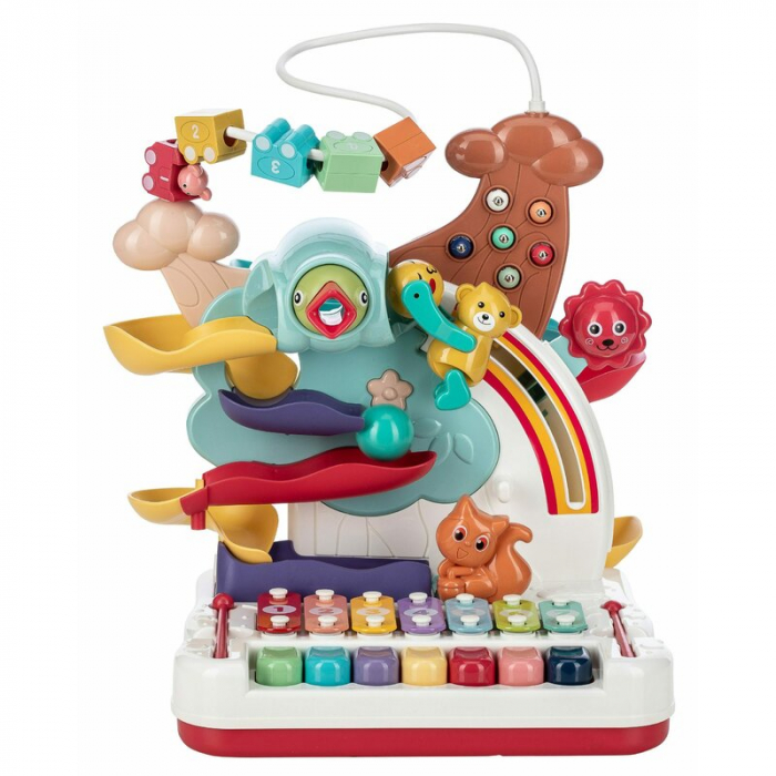 Jucarie interactiva, Free2Play, Cu o varietate de jocuri, Cu pian sau xilofon, Cu pista de masini, Cu bile, 26x28x36 cm, 36 luni+, Multicolor [1]