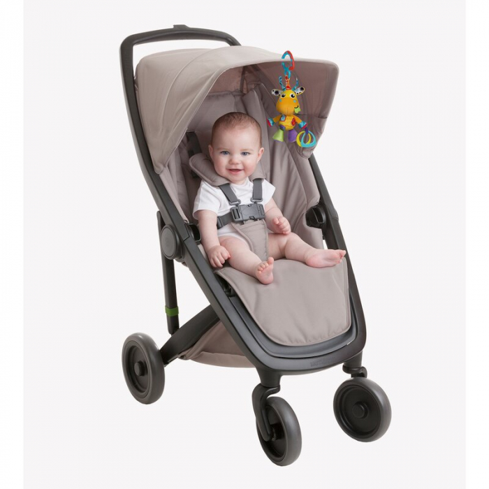 Jucarie pentru carucior, scoica auto si patut, Jerry Giraffe Munchimal, 32 cm, Playgro [2]