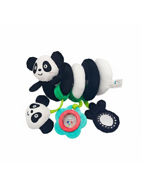 Jucarie spirala pentru patut si carucior, Bocioland, Multifunctionala, Panda [6]