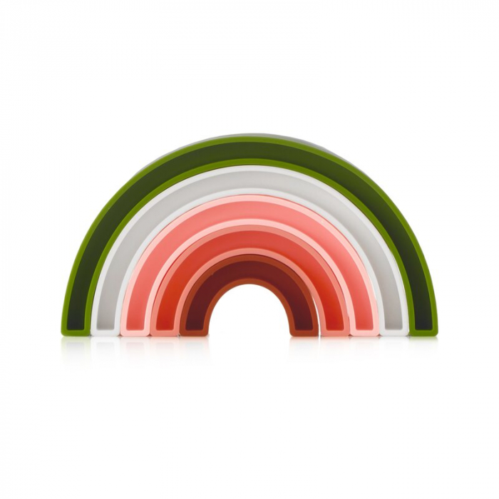 Jucarie stivuire copii, Jane, Forma pepene, dezvolta motricitatea fina, Watermelon [2]