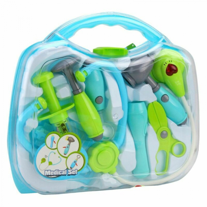 Jucarie trusa doctor, Tegole, In cutie, 8x30x27 cm , 36 luni+, Verde [1]