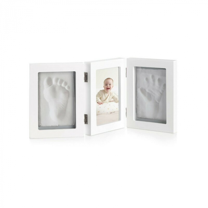 Kit rama foto, Jane, Cu mulaj amprenta manuta si piciorus, White [1]