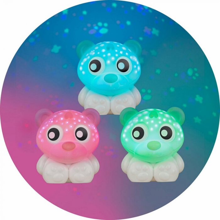 Lampa de veghe si proiector, Playgro, Cu 30 de minute de proiectii, Cu 2 culori, Portabila, Mint & White [5]
