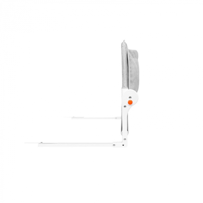 Lionelo - Bariera protectie pat Eva , Cu buzunar accesorii, 150x35 cm, Conform cu standardul european de securitate BS7072, Gri [8]
