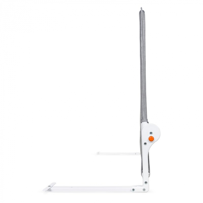 Lionelo - Bariera protectie pat Hanna , Cu buzunar accesorii, 150x66 cm, Conform cu standardul european de securitate BS7072, Gri [7]