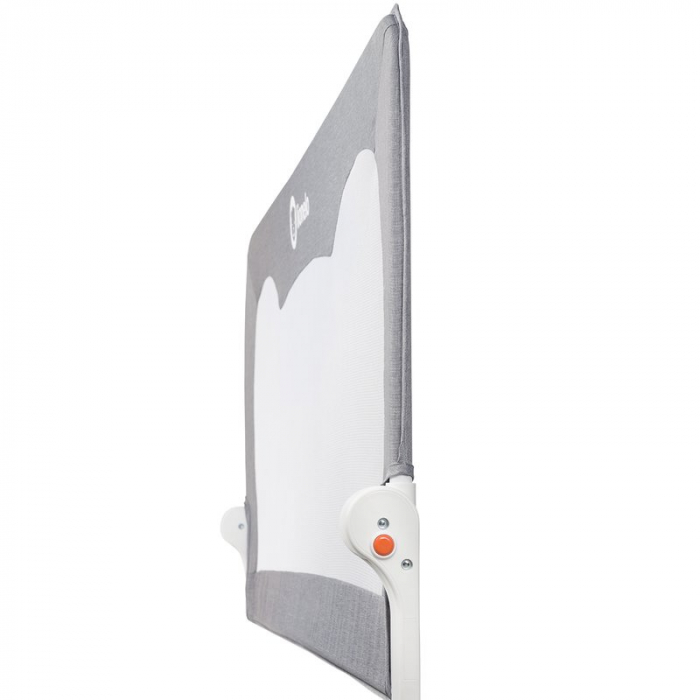 Lionelo - Bariera protectie pat Hanna , Cu buzunar accesorii, 150x66 cm, Conform cu standardul european de securitate BS7072, Gri [6]
