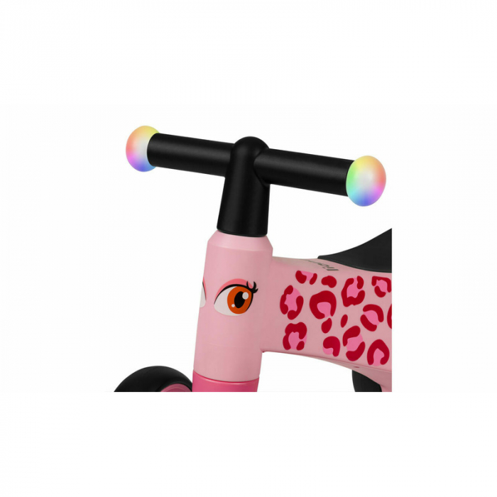 Lionelo - Bicicleta fara pedale, Sammy, Cu 4 roti, Din spuma EVA, Stabila, Manere moi, antiderapante, 12- 36 luni, Greutate maxima suportata 25 kg, Certificata EN 71-1:2014, EN 71-2:2011, EN 71-3:2019 [11]