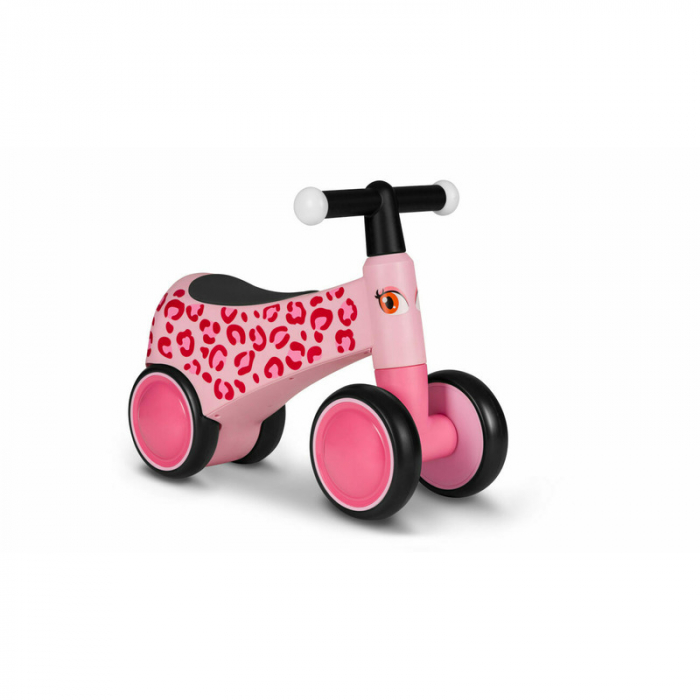 Lionelo - Bicicleta fara pedale, Sammy, Cu 4 roti, Din spuma EVA, Stabila, Manere moi, antiderapante, 12- 36 luni, Greutate maxima suportata 25 kg, Certificata EN 71-1:2014, EN 71-2:2011, EN 71-3:2019 [10]