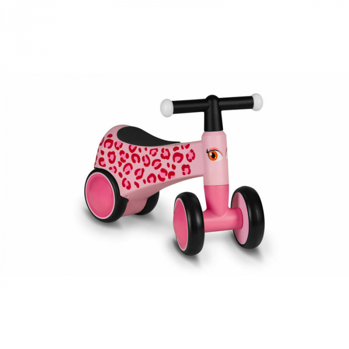 Lionelo - Bicicleta fara pedale, Sammy, Cu 4 roti, Din spuma EVA, Stabila, Manere moi, antiderapante, 12- 36 luni, Greutate maxima suportata 25 kg, Certificata EN 71-1:2014, EN 71-2:2011, EN 71-3:2019 [3]