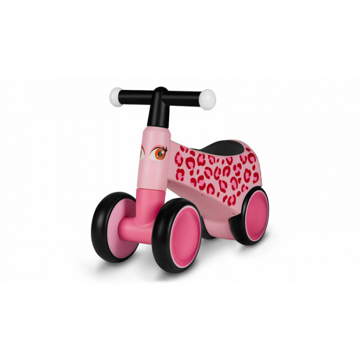 Lionelo - Bicicleta fara pedale, Sammy, Cu 4 roti, Din spuma EVA, Stabila, Manere moi, antiderapante, 12- 36 luni, Greutate maxima suportata 25 kg, Certificata EN 71-1:2014, EN 71-2:2011, EN 71-3:2019 [1]