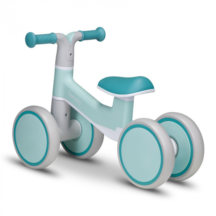 Lionelo - Bicicleta fara pedale Villy, Cu 4 roti, Din spuma EVA si TPR, Stabila, Manere moi, antiderapante, 12- 36 luni, Sustine pana la 30 kg, Certificata EN 71-1:2014, EN 71-2:2011, EN 71-3:2019, Ve [6]