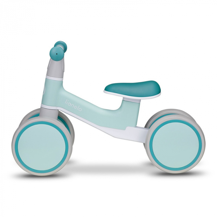 Lionelo - Bicicleta fara pedale Villy, Cu 4 roti, Din spuma EVA si TPR, Stabila, Manere moi, antiderapante, 12- 36 luni, Sustine pana la 30 kg, Certificata EN 71-1:2014, EN 71-2:2011, EN 71-3:2019, Ve [5]