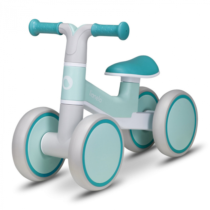 Lionelo - Bicicleta fara pedale Villy, Cu 4 roti, Din spuma EVA si TPR, Stabila, Manere moi, antiderapante, 12- 36 luni, Sustine pana la 30 kg, Certificata EN 71-1:2014, EN 71-2:2011, EN 71-3:2019, Ve [4]