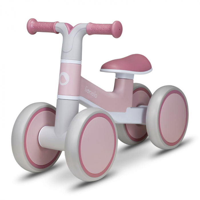 Lionelo - Bicicleta fara pedale Villy, Cu 4 roti, Din spuma EVA si TPR, Stabila, Manere moi, antiderapante, 12- 36 luni, Sustine pana la 30 kg, Certificata EN 71-1:2014, EN 71-2:2011, EN 71-3:2019, Ro [4]