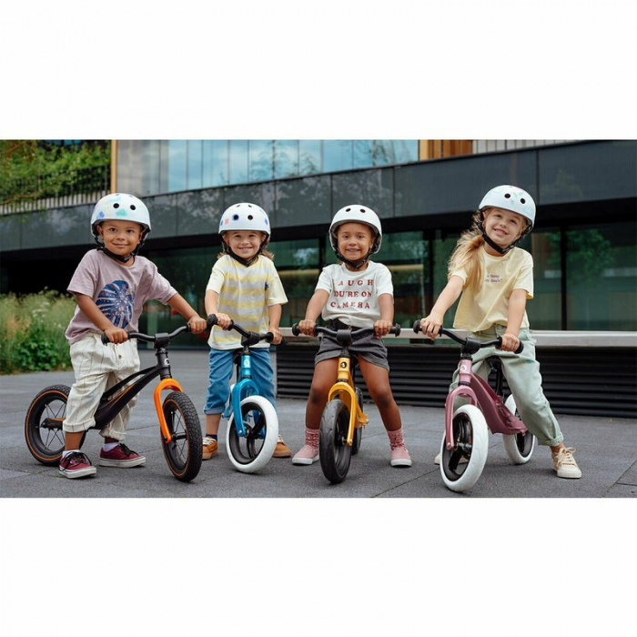 Lionelo - Bicicleta usoara Bart Air, Fara pedale, Cu roti gonflabile, Cu cadru din magneziu, Cu ghidon si sa reglabile, Greutate 3.8 Kg, 12 inch, Conform cu standardul european de securitate EN71, Alb [8]