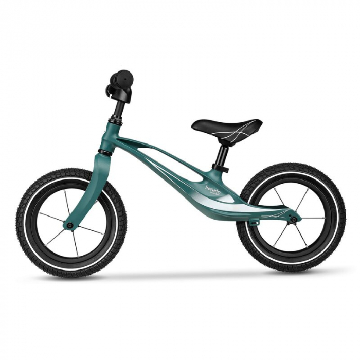 Lionelo - Bicicleta usoara Bart Air, Fara pedale, Cu roti gonflabile, Cu cadru din magneziu, Cu ghidon si sa reglabile, Greutate 3.8 Kg, 12 inch, Conform cu standardul european de securitate EN71, Gre [3]