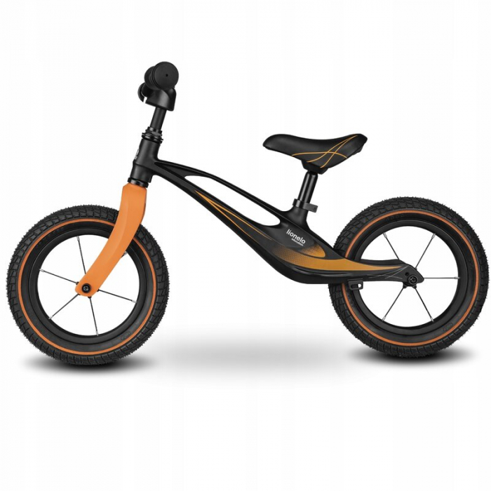 Lionelo - Bicicleta usoara Bart Air, Fara pedale, Cu roti gonflabile, Cu cadru din magneziu, Cu ghidon si sa reglabile, Greutate 3.8 Kg, 12 inch, Conform cu standardul european de securitate EN71, Neg [3]