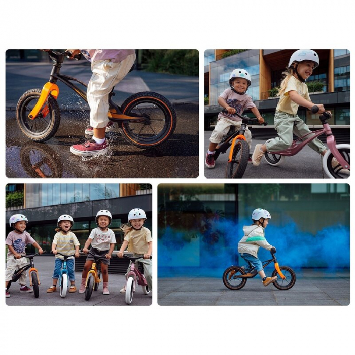 Lionelo - Bicicleta usoara Bart Air, Fara pedale, Cu roti gonflabile, Cu cadru din magneziu, Cu ghidon si sa reglabile, Greutate 3.8 Kg, 12 inch, Conform cu standardul european de securitate EN71, Neg [9]