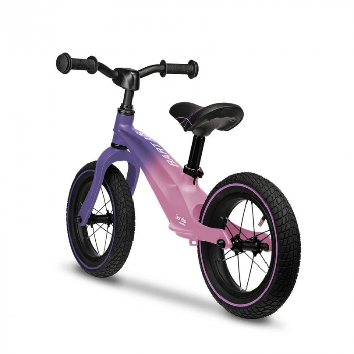 Lionelo - Bicicleta usoara Bart Air, Fara pedale, Cu roti gonflabile, Cu cadru din magneziu, Cu ghidon si sa reglabile, Greutate 3.8 Kg, 12 inch, Conform cu standardul european de securitate EN71, Pin [5]