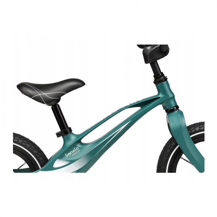 Lionelo - Bicicleta usoara Bart Air, Fara pedale, Cu roti gonflabile, Cu cadru din magneziu, Cu ghidon si sa reglabile, Greutate 3.8 Kg, 12 inch, Conform cu standardul european de securitate EN71, Gre [6]