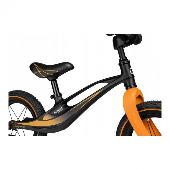 Lionelo - Bicicleta usoara Bart Air, Fara pedale, Cu roti gonflabile, Cu cadru din magneziu, Cu ghidon si sa reglabile, Greutate 3.8 Kg, 12 inch, Conform cu standardul european de securitate EN71, Neg [6]