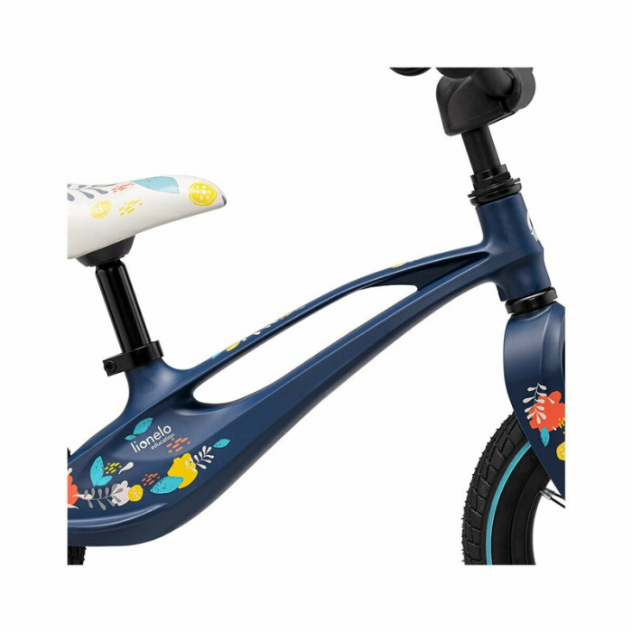 Lionelo - Bicicleta usoara Bart Air, Fara pedale, Cu roti gonflabile, Cu cadru din magneziu, Cu ghidon si sa reglabile, Greutate 3.8 Kg, 12 inch, Conform cu standardul european de securitate EN71, Alb [5]