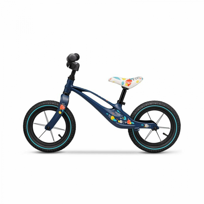 Lionelo - Bicicleta usoara Bart Air, Fara pedale, Cu roti gonflabile, Cu cadru din magneziu, Cu ghidon si sa reglabile, Greutate 3.8 Kg, 12 inch, Conform cu standardul european de securitate EN71, Alb [4]