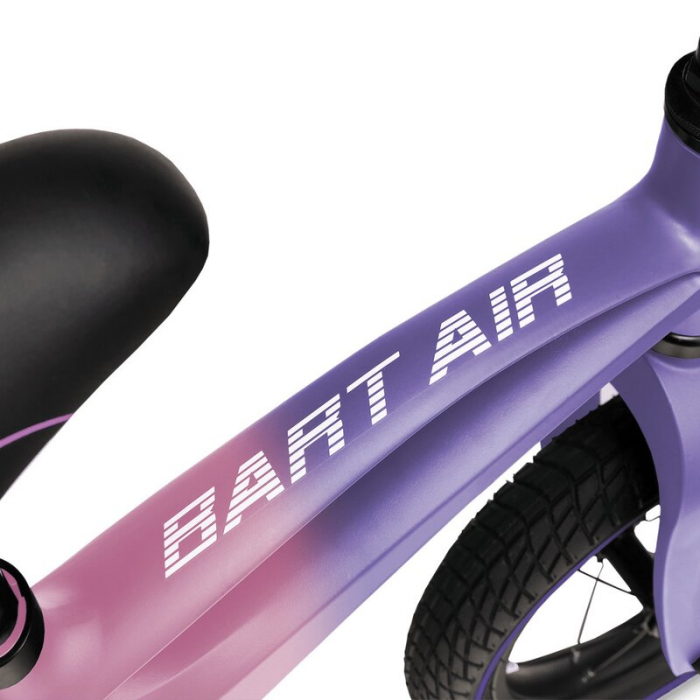 Lionelo - Bicicleta usoara Bart Air, Fara pedale, Cu roti gonflabile, Cu cadru din magneziu, Cu ghidon si sa reglabile, Greutate 3.8 Kg, 12 inch, Conform cu standardul european de securitate EN71, Pin [8]