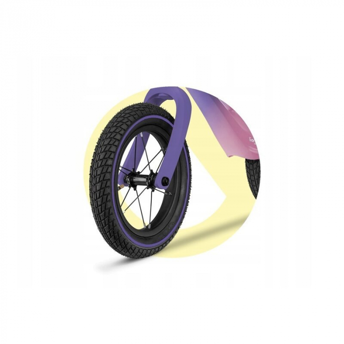 Lionelo - Bicicleta usoara Bart Air, Fara pedale, Cu roti gonflabile, Cu cadru din magneziu, Cu ghidon si sa reglabile, Greutate 3.8 Kg, 12 inch, Conform cu standardul european de securitate EN71, Pin [10]