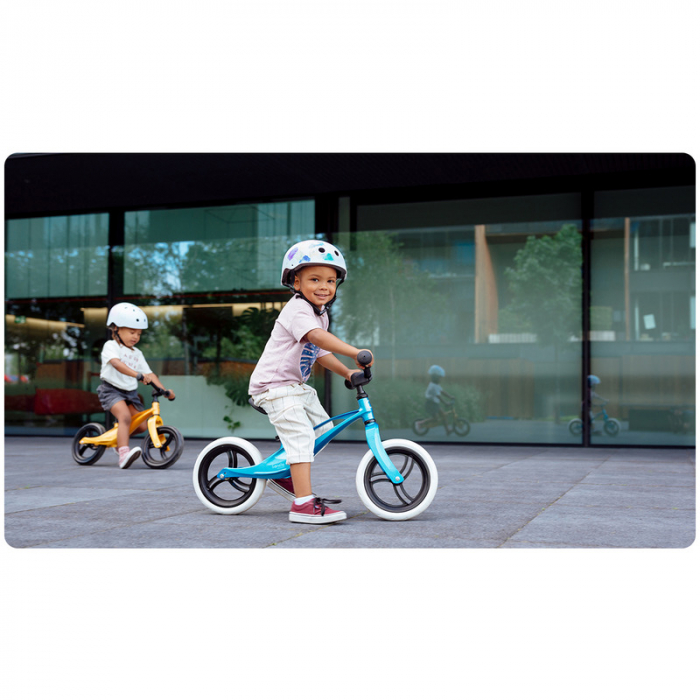 Lionelo - Bicicleta usoara Bart, Fara pedale, Cu cadru din magneziu, Cu ghidon si sa reglabile, Greutate 3 Kg, 12 inch, Conform cu standardul european de securitate EN71, Sky Blue [13]
