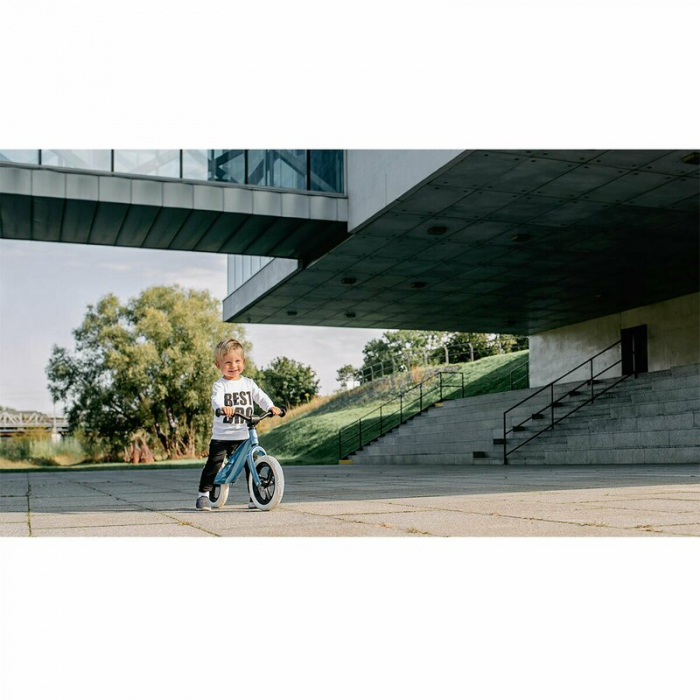 Lionelo - Bicicleta usoara Bart, Fara pedale, Cu cadru din magneziu, Cu ghidon si sa reglabile, Greutate 3 Kg, 12 inch, Conform cu standardul european de securitate EN71, Auriu [9]