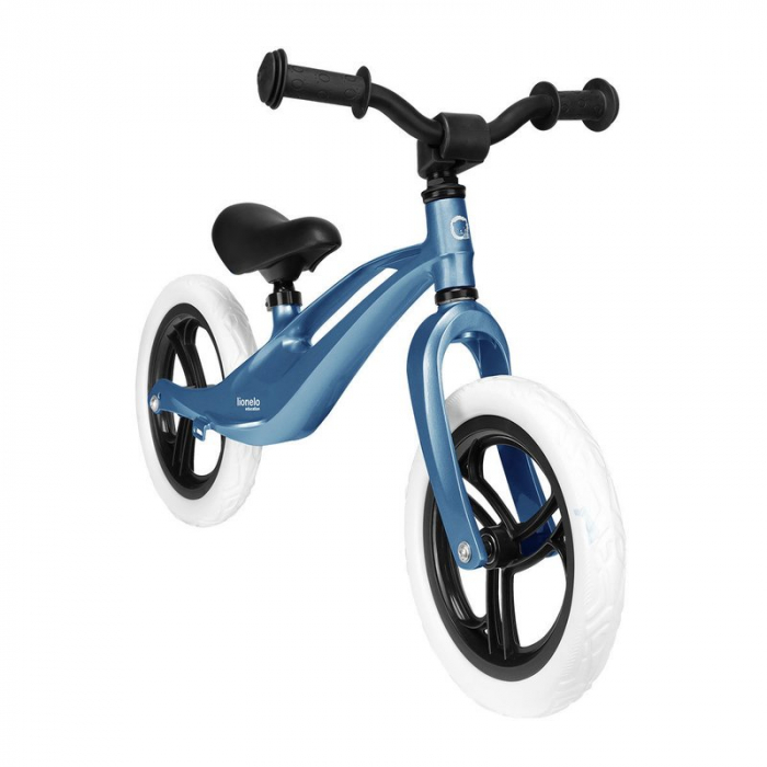 Lionelo - Bicicleta usoara Bart, Fara pedale, Cu cadru din magneziu, Cu ghidon si sa reglabile, Greutate 3 Kg, 12 inch, Conform cu standardul european de securitate EN71, Sky Blue [5]