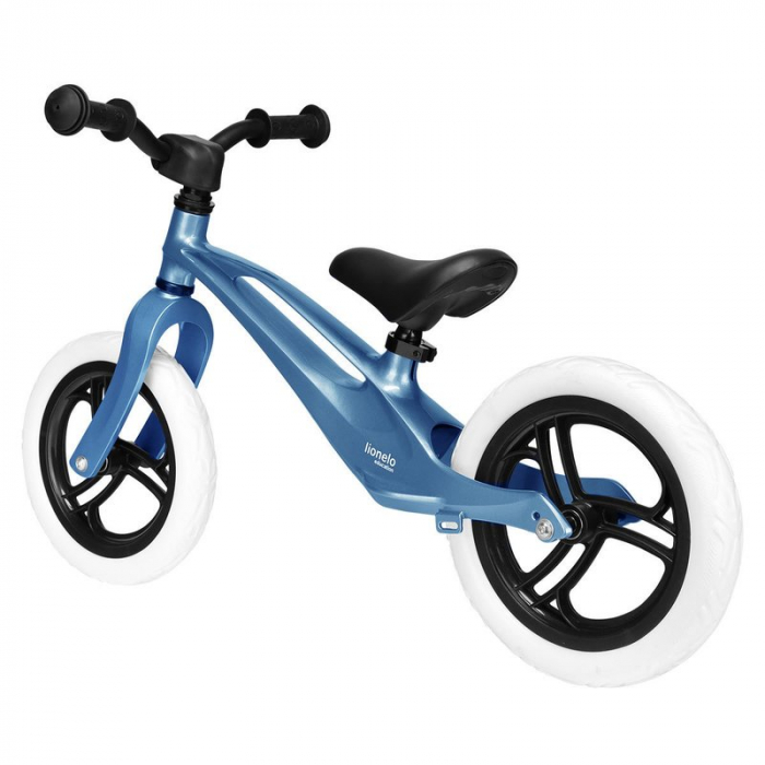 Lionelo - Bicicleta usoara Bart, Fara pedale, Cu cadru din magneziu, Cu ghidon si sa reglabile, Greutate 3 Kg, 12 inch, Conform cu standardul european de securitate EN71, Sky Blue [6]