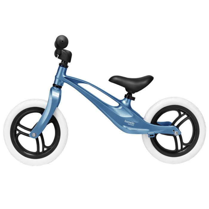 Lionelo - Bicicleta usoara Bart, Fara pedale, Cu cadru din magneziu, Cu ghidon si sa reglabile, Greutate 3 Kg, 12 inch, Conform cu standardul european de securitate EN71, Sky Blue [7]