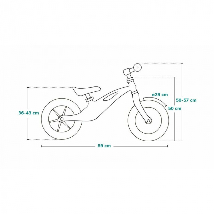 Lionelo - Bicicleta usoara Bart Tour, Fara pedale, Cu cadru din magneziu, Cu ghidon si sa reglabile, Greutate 3.8 Kg, 12 inch, Conform cu standardul european de securitate EN71, Pink Bubblegum [33]